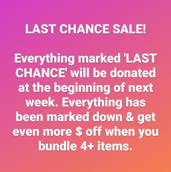 LAST CHANCE SALE - CLOSET CLEAN OUT - Picture 2 of 3